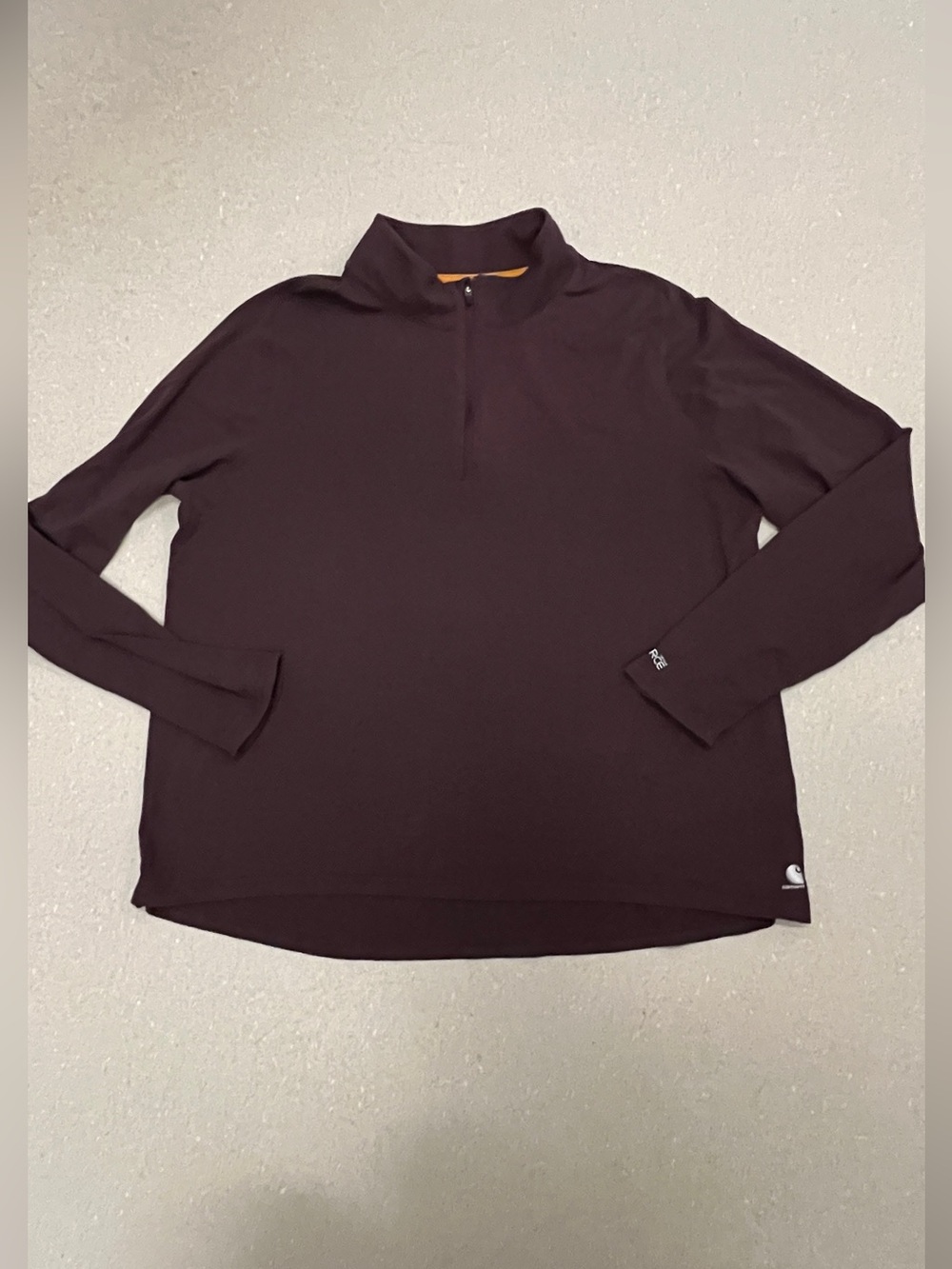 Carhartt Force Delmont Quarter Zip Fudge Heather XXL